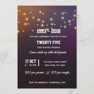 Moderne Lichter Einladung