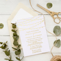 Moderne Lichterkette Hochzeit Echt
