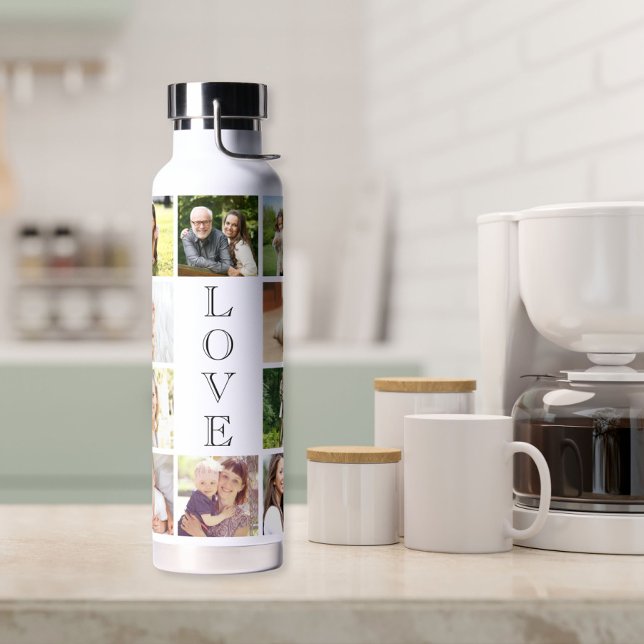 Moderne Liebe 10 FotoCollage Trinkflasche (Von Creator hochgeladen)