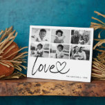 Moderne Liebe 6 FotoCollage Fotoplatte<br><div class="desc">Zeigen Sie jemandem ganz besonders,  wie wunderbar es ist mit dem stilvollen Skript "Liebe" mit Connect heart und der benutzerdefinierten 6-Foto Collage Plaque. Großartiges Geschenk für Oma,  Geburtstag,  Jubiläum und mehr!</div>