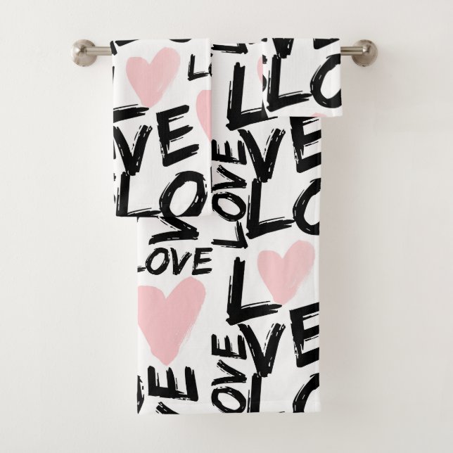 Moderne Liebe Badhandtuch Set (Insitu)