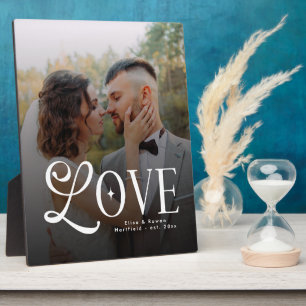 Moderne Liebe Benutzerdefinierte Hochzeitsfoto-Paa Fotoplatte
