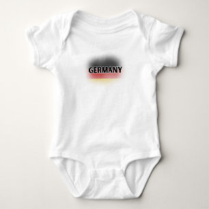 Moderne Liebe Deutschland Flaggen Europa Souvenir Baby Strampler