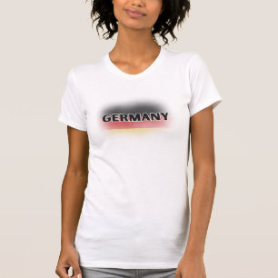 Moderne Liebe Deutschland Flaggen Europa Souvenir T-Shirt
