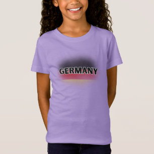 Moderne Liebe Deutschland Flaggen Europa Souvenir T-Shirt