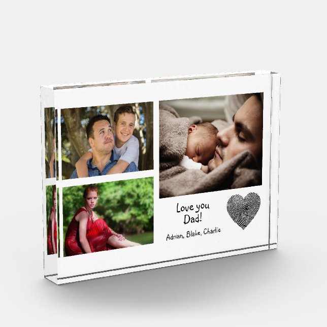 Moderne Liebe für benutzerdefinierte Fotolagen Vat Fotoblock (Links)