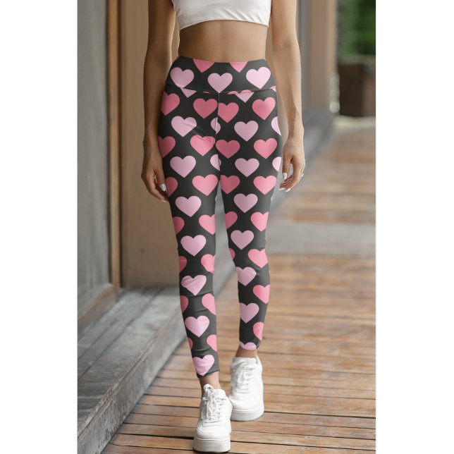 Moderne Liebe Herzmuster Capri Leggings (Von Creator hochgeladen)