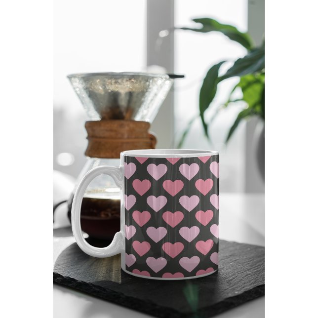 Moderne Liebe Herzmuster Kaffeetasse (Von Creator hochgeladen)