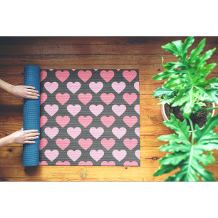 Moderne Liebe Herzmuster Yogamatte