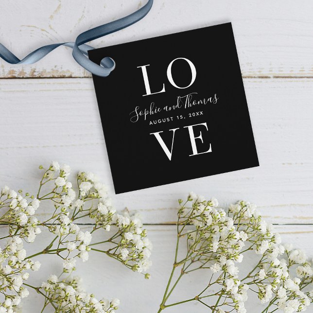 Moderne Liebe Hochzeit nach Maß Geschenkanhänger (Von Creator hochgeladen)