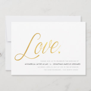 Moderne Liebe Hochzeitseinladung Einladung