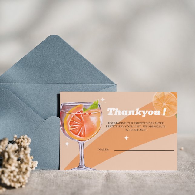 Moderne Liebe im First Spritz Brautparty danke Ihn (Thankyou)