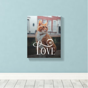 Moderne Liebe Individuelle Katzen Haustiere Foto M Leinwanddruck