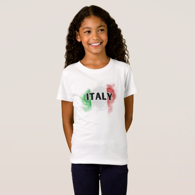 Moderne Liebe Italien Flaggen Rom Souvenir T-Shirt (Vorne ganz)