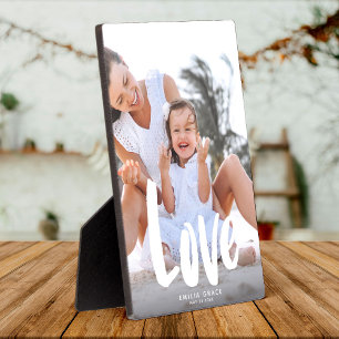 Moderne Liebe Kalligrafie Familienrecht Foto Keepa Fotoplatte