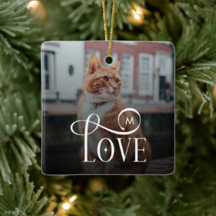 Moderne Liebe Maßgeschneiderte Katzen Haustiere Fo Keramikornament