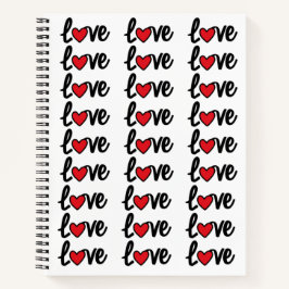 Moderne Liebe nahtlos Notizbuch