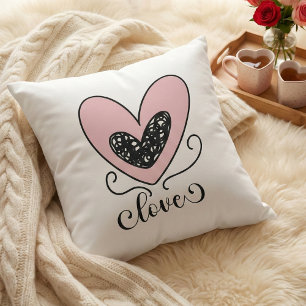 Moderne Liebe Niedlich Hearts Happy Valentines Tag Kissen