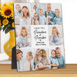 Moderne Liebe Sie Großmutter Opa Custom 8 Foto Fotoplatte<br><div class="desc">Mit unserer individuell gestaltbaren Collage-Plakette aus Foto, einem herzlichen und einzigartigen Geschenk für die ganz besonderen Großeltern in Ihrem Leben. Diese wunderschön gestaltete Plaque ermöglicht es Ihnen, 8 Ihrer Lieblingsstifte zu präsentieren und eine moderne, elegante und schlichte Collage zu schaffen, die Wärme und Liebe ausstrahlt. Personalisieren Sie diese Plakette mit...</div>