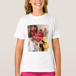 Moderne Liebe Sie Mama/Mami/andere Fotosammlungen T-Shirt