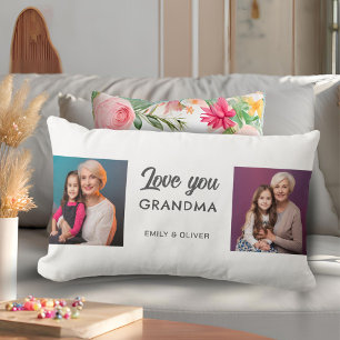 Moderne Liebe Sie Oma 2 Fotos Lendenkissen
