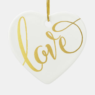 MODERNE LIEBE TYPE niedliche Skripttypografie cool Keramikornament