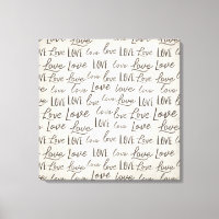 Moderne "Liebe"-Typografie auf Pergament