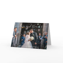 Moderne Liebe und Dank Foto Einfache Hochzeit