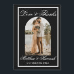 Moderne Liebe und Dank für das Hochzeitsmagazin Fo Magnetkarte<br><div class="desc">Moderne Liebe und Dank Hochzeit Foto Favors Magnet. Liebe und Dank Arch Wedding Magnetic Card.Vielen Dank an Ihre Hochzeitsgäste im Stil mit diesem eleganten, maßgeschneiderten Foto dank Magnetkarte. Diese Vorlage für die Typografie zeigt Ihr Bild. Eine alternative Möglichkeit, Dankkarten zu geben, indem Sie diese skurrile Liebe und dank Hochzeit Foto...</div>
