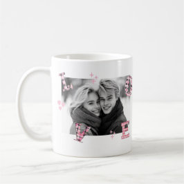 Moderne LIEBE Valentine's Day Custom Fotos Kaffeetasse