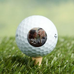 Moderne Liebes-Hochzeitsfotos Geschenke für Paare Golfball
