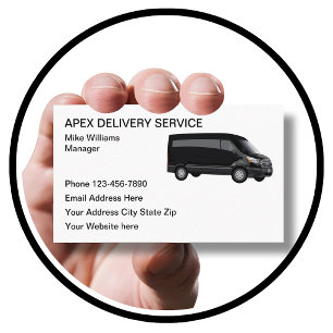 Moderne Lieferdienst-Service Visitenkarten Visitenkarte