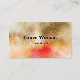 Moderne Lila Aquarellfarben, individuell angepasst Visitenkarte