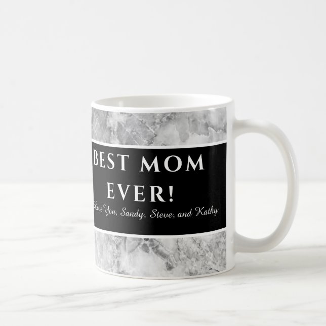 Moderne Lila "Beste Mutter aller Zeiten" Muttersch Kaffeetasse (Rechts)