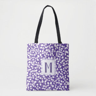Moderne Lila Blume mit Blumenzweigen