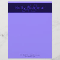 Moderne Lila Farben | Cooler Name und Monogramm