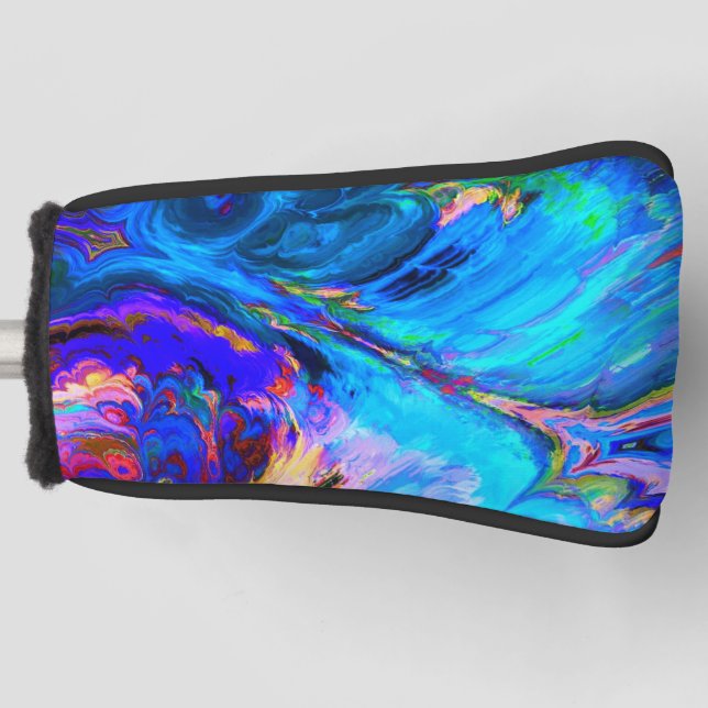 Moderne Lila Farbpalette Golf Headcover (Vorderseite)