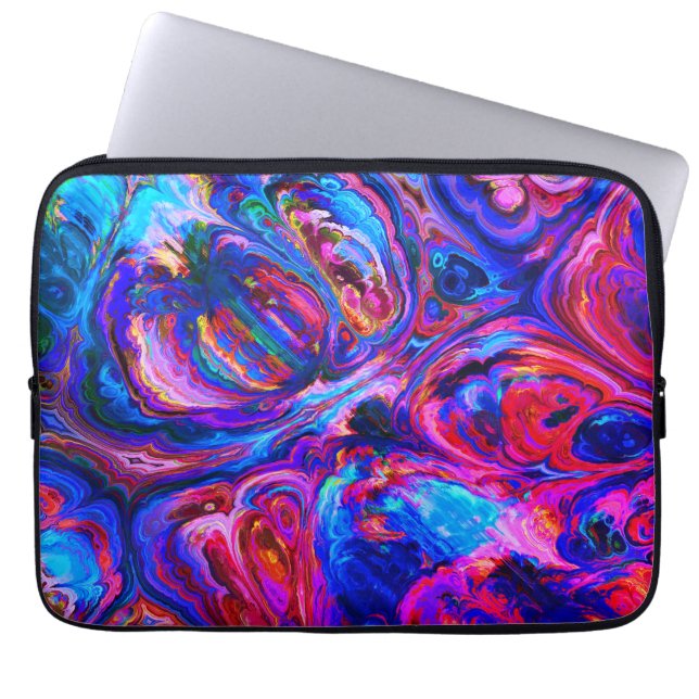 Moderne Lila Farbpalette Laptopschutzhülle (Vorderseite)