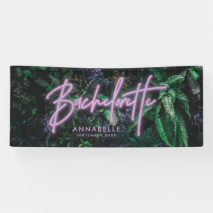 Moderne, lila Girl-Neon Bachelorette banne Banner
