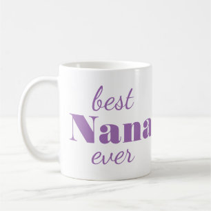 Moderne Lila Nana Personalisierte Tasse