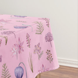 Moderne Lila Rosa Wildblume Kinderdusche Dekoratio Tischdecke