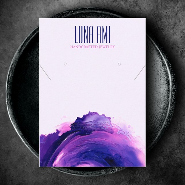 Moderne Lila Schmuckgegenstände Visitenkarte (Von Creator hochgeladen)