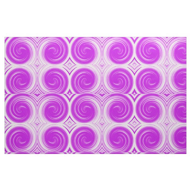 Moderne Lila Swirl Abstrakt Art #2 Stoff (Fat Quarter (45,7 x 55,9 cm))