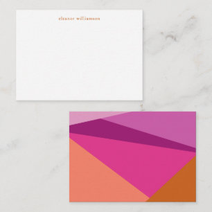 Moderne, Lila Terracotta Dekoration Mitteilungskarte