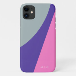 Moderne lila und rosa Minze geometrisch Case-Mate iPhone Hülle