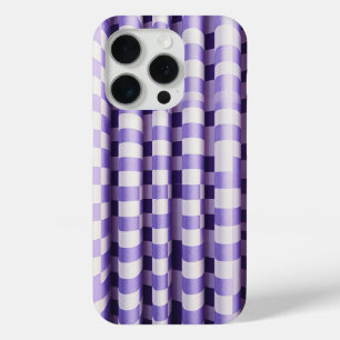 Moderne lila und weiße 3D-Wellen-Handyhülle - Eleg Case-Mate iPhone Hülle