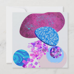 Moderne lila und zyklische Formen