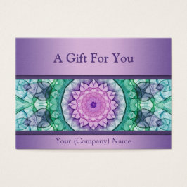 Moderne lila Wasserlilie Mandala Geschenkgutschein