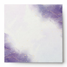 Moderne Lilac Hochzeitsinspektion Umschlag