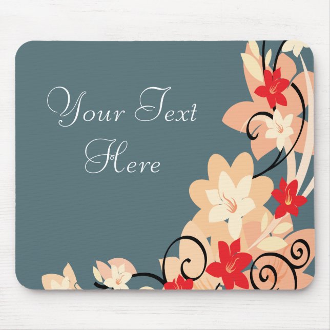 Moderne Lillie Mousepad (Vorne)